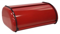 ZUCCOR Fingerprint-Proof Powder Coated Steel Bread Box (MILANO RED)