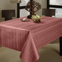 Benson Mills Flow Spillproof 60-Inch by 120-Inch Fabric Tablecloth, Brick