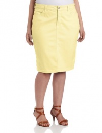 NYDJ Women's Plus-Size Emma Skirt Twill Pastel