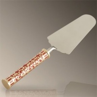 L'Objet Damask Gold Cake Server