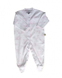 Noa Lily Footie, Pink Toile 6 Months