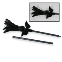 Black Feather Witch Broom Accessory