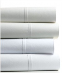 Barbara Barry Bedding, Pair of Sublime Sateen 310 Thread Count Dew White Standard Pillowcases