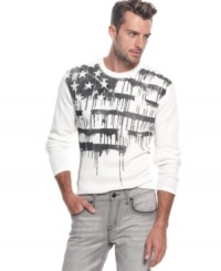 This Marc Ecko Cut & Sew thermal celebrates the land of the brave and the home of the free to be stylish.