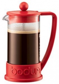 Bodum New Brazil 3-Cup French Press Coffee Maker, .35 l, 12-Ounce, Red