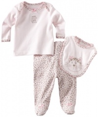 Little Me Baby-Girls Newborn Leopard Lap Shoulder Set