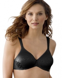 Bali Live It Up Pretty Jacquard Underwire Bra, 36B-Black Jacquard