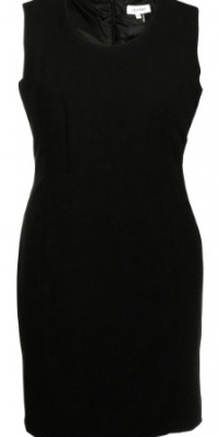 Calvin Klein Women's Basic Sleeveless Sheath Dress 14 Black [Apparel]