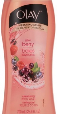 Olay Cleansing Body Wash, Silky Berry, 23.6 Fluid Ounce (Pack of 2)