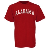 NCAA Alabama Crimson Tide Vertical Arch T-shirt - Crimson