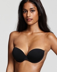 A strapless and backless underwire bra with adhesive tape at sides for a supportive fit. Style #P6530