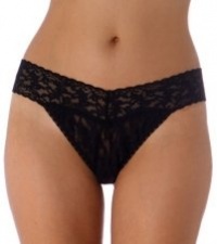 Hanky Panky Signature Lace Original Rise Thong, One Size, Black