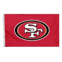 NFL San Francisco 49ers Logo Only 3-by-5 Feet Flag with Grommetts