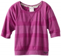 Roxy Kids Girls 2-6X Heart N Soul Scoop Neck Top, Wildflower Stripe, Large