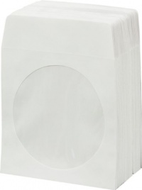 Primero CD & DVD Paper Sleeves with Window 100-Pack