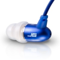 JBuds J6 High Fidelity Ergonomic Earbuds Style Headphones (Sapphire Blue)