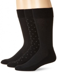 Dockers Mens 3 Pack Pima Pattern Sock