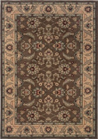 Sphinx Salerno Area Rug 2859D Brown Persian Vines 3' 10 x 5' 5 Rectangle