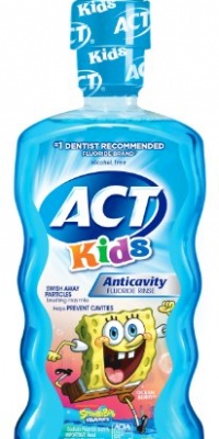 ACT Anti-Cavity Sponge Bob Rinse for Kids, 16.9-Fluid Ounces Bottles (Pack of 6)