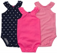 Carters 3−pk. Flamingo Collection Bodysuit Set