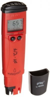 Hanna Instruments HI98128 pHep 5pH/Temperature Tester, 6-25/64 Length x 1-19/32 Width x 1 Height