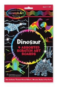 Melissa & Doug Dinosaur Scratch Art Boards