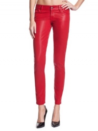 GUESS Brittney Ankle Skinny Coated Jeans, COATED HEARTACHE RED (29)