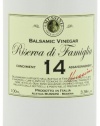 Mussini 14 Year Balsamic Vinegar, Riserva di Famiglia, 3.38-Ounce Glass Bottle