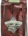 Coffee Masters Flavored Coffee Christmas Peppermint Decaffeinated, Ground, 12 Ounce