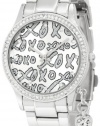 XOXO Women's XO5144 Silver-Tone Bracelet With Heart Charm Watch