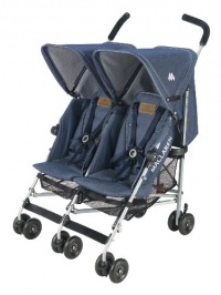 Maclaren Twin Triumph Stroller, Denim