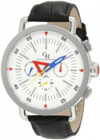 Giulio Romano Men's GR-1000-04-001 Toscana White Dial Multi Function Black Leather Watch