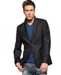 Don't downplay your casual look; dress it up with this blazer from INC International Concepts.