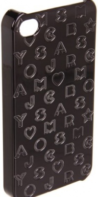 Marc Jacobs Metallic Stardust Logo iPhone Case Black