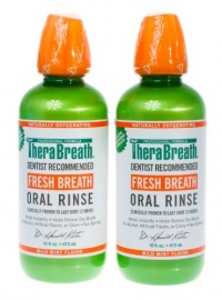 Dr. Katz TheraBreath Oral Rinse, 16-Ounce Bottles (Pack of 2)