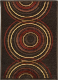 Area Rug 2x3 Rectangle Contemporary Chocolate-Red Color - Surya Basilica Rug from RugPal