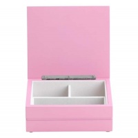 Small Wonder Alice Girls Jewelry Boxes in Pink/Pearl White