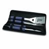 NFL Kansas City Chiefs Metro 3-Piece BBQ Tool Set in Carry Case, Black