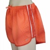 Nike Women's Printed Tempo Running Shorts-Orange-Large