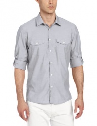 Calvin Klein Sportswear Men's Long Sleeve Chambray Voile