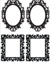 Lot 26 Studio Burnish Ornate Frames Vinyl Wall Decal, 16 x 24-Inches