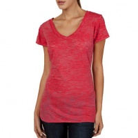 Diane V-Neck Tunic(BLOOD ORANGE,LARGE)