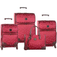 Diane Von Furstenberg Diane Signature 4 Piece Luggage Set (Beet/Plum)