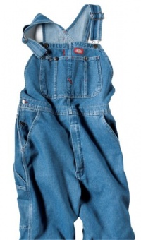 Dickies Men's Denim Stone Washed Bib Overalls