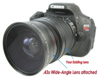 Wide-Angle / MACRO Converter for Canon Digital Rebel and Olympus Evolt