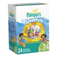 Pampers Splashers Disposable Swim Pants Size 3-4, 24 Count