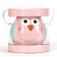 C.R. Gibson Ceramic Piggy Bank, Happi Baby Girl