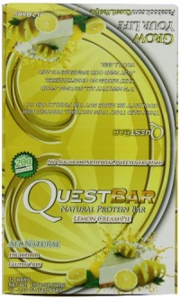 Quest Nutrition Protein Bars, Lemon Cream Pie (Pack of 12)