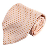 Orange Ties for Men Orange Polka Dots Woven Silk Tie Set Erfect Tie Set Faa1077