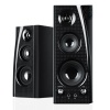 GOgroove BlueSYNC SLK Wireless Bluetooth Home Theater Stereo Speaker System (Pair) with Bass Enhanced Digital Home Audio & Wall Mounting Brackets for Smartphones , Tablets , Desktop Computers , Laptops & More!